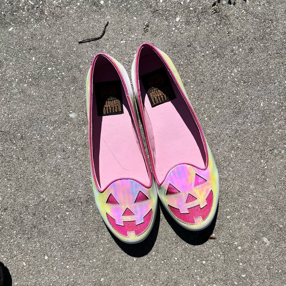 Holographic Pumpkin Shoes